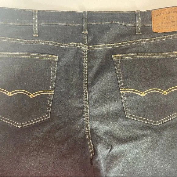 NWT American Eagle Outfitters Slim 40W X 34L Extreme Flex Denim Dark Blue Jeans - Picture 13 of 16